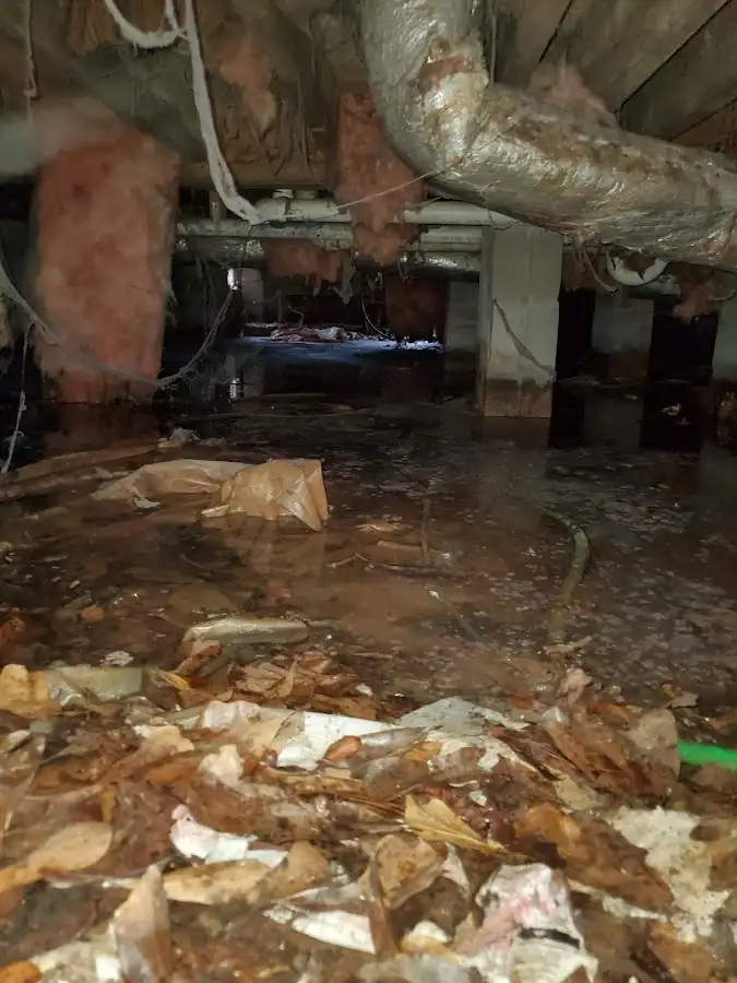 Crawl space flood assessment for Commercial Water Damage Restoration in Gates