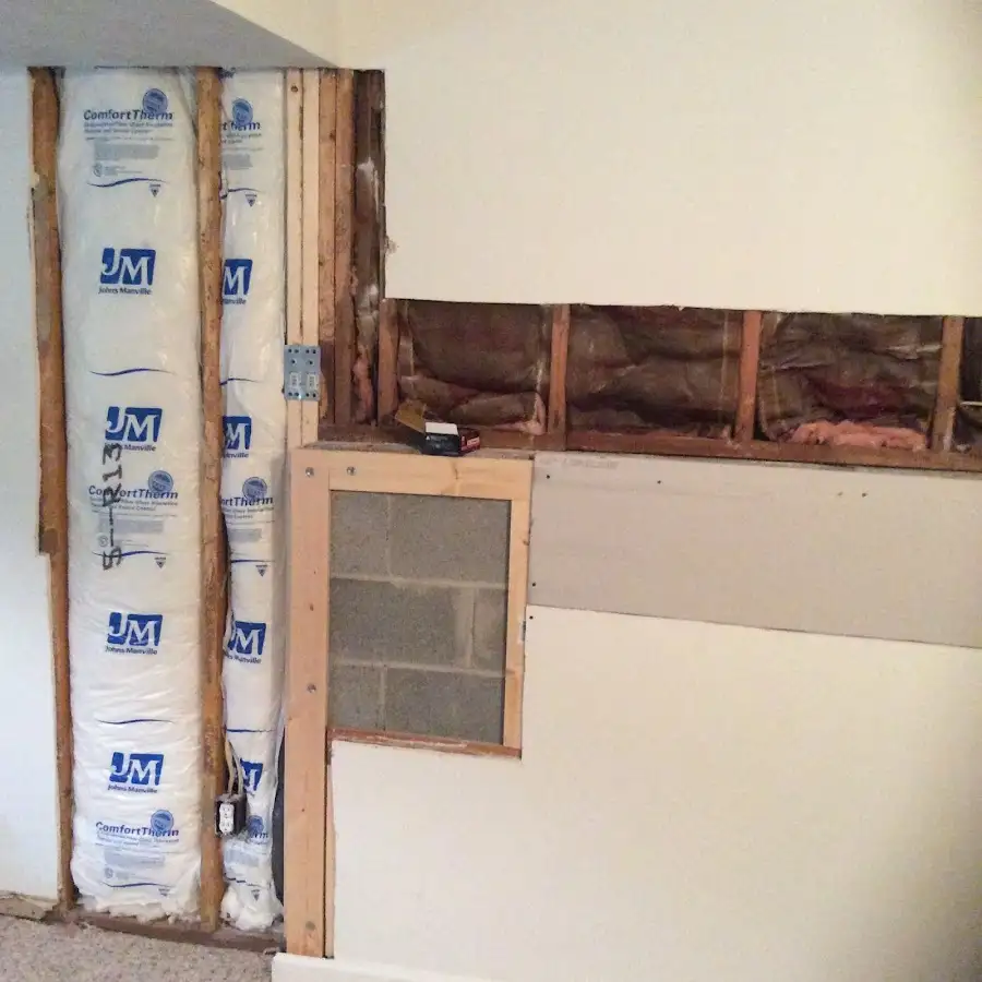 Wall insulation replacement during Contents Cleaning & Restoration in Gates